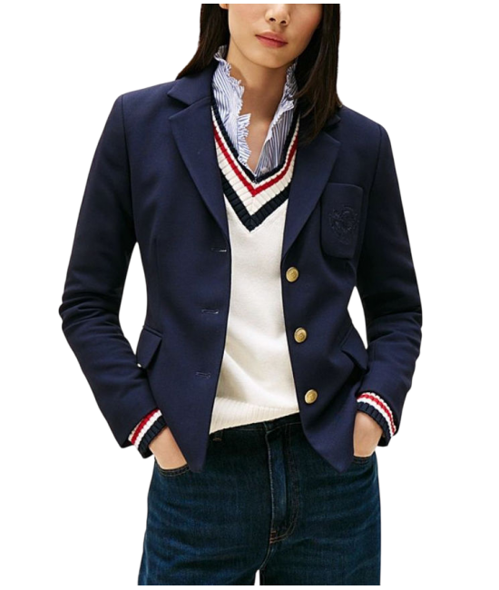 Γυναικείο Σακάκι Navy Μπλε Tommy Hilfiger WW0WW46660-C1G