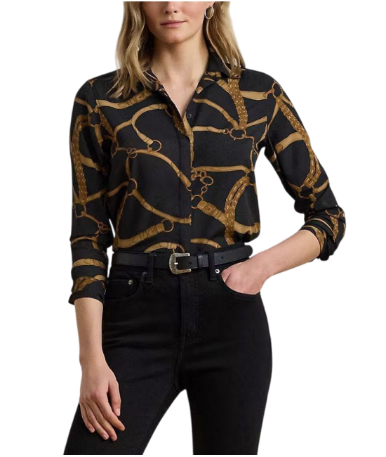 Γυναικείο Kristy Πουκάμισο Μαύρο Ralph Lauren 200970823001-001