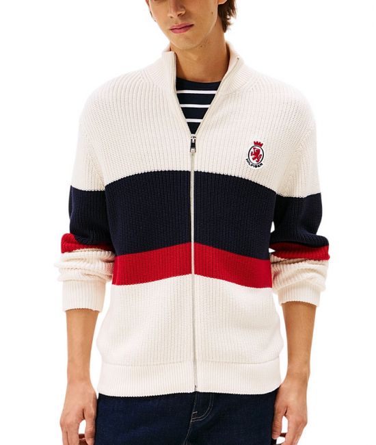 Ανδρική Ζακέτα Εκρού Tommy Hilfiger MW0MW41396-Z00