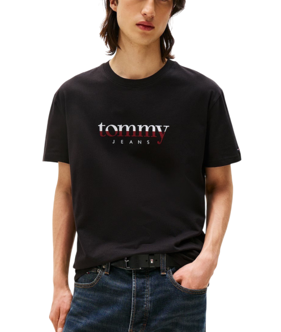 Ανδρικό T-shirt Μαύρο Tommy Jeans DM0DM21978-BDS