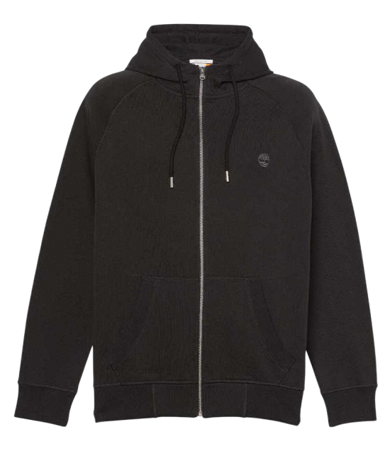 Men's Black Exeter River Brushback Full-Zip Hoodie Timberland TB0A2BNB-X65