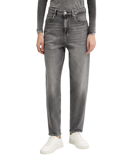 Women's Grey Mom Jean Uh Tpr Bi0177 Tommy Jeans DW0DW20648-1DA
