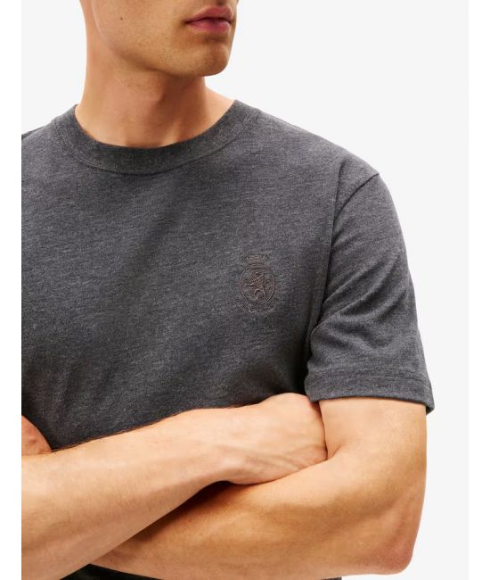 Men's Grey Small Crest Graphic Tee Tommy Hilfiger MW0MW40019-P98