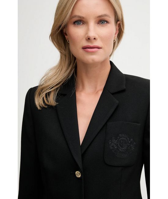 Women's Black Punto Tonal Crest Slim Blazer Tommy Hilfiger WW0WW46660-BDS