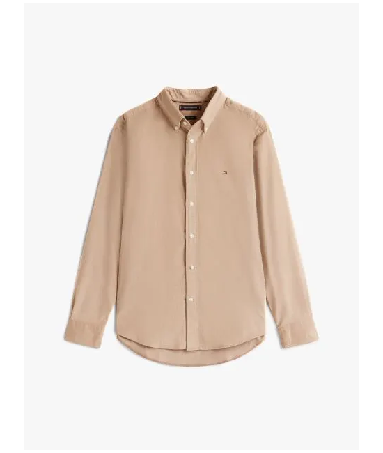 Men's Coastal Taupe Solid Corduroy Rf Shirt Tommy Hilfiger MW0MW40486-AFE