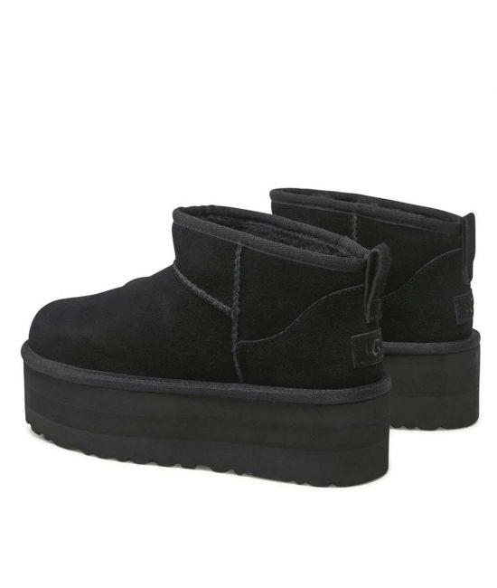 Women's Black Classic Ultra Mini Platform Boots UGG 1135092-BLK
