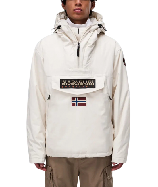 Men's White Rainforest Next Jacket Napapijri NP0A4IB9-N1J1