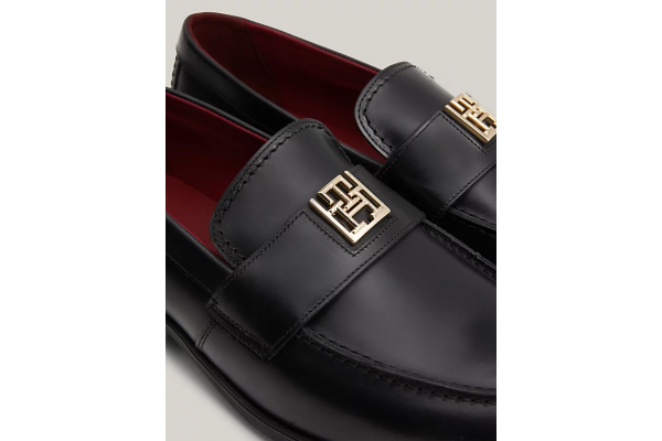 Women's Black TH Leather Classic Loafer Tommy Hilfiger FW0FW07961-BDS