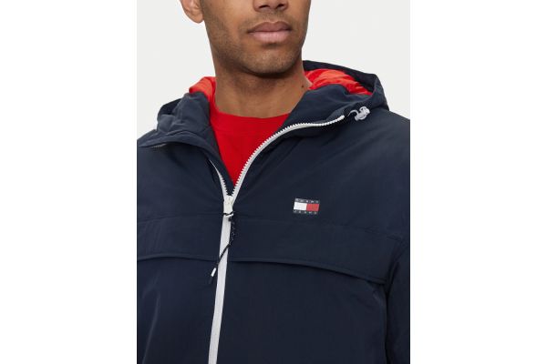 Ανδρικό Chicago Αντιανεμικό Μπουφάν Navy Μπλε Tommy Jeans DM0DM18908-C1G