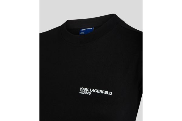Women's Black KLJ Slim Fit Tee Karl Lagerfeld Jeans 241J1700-J101 BLACK