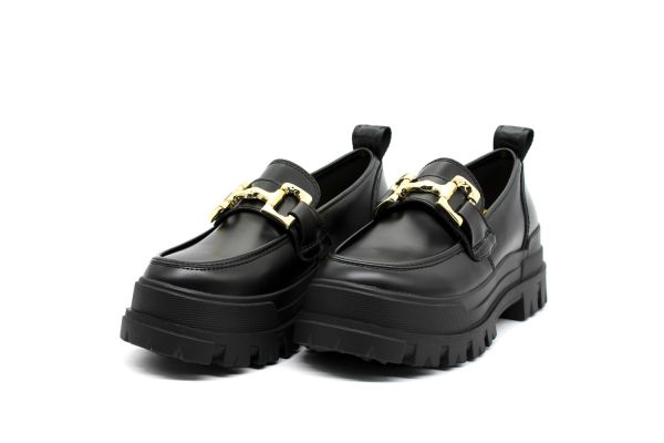 Γυναικεία Aspha Loafers Μαύρα Buffalo BUF1624065-BLACK GOLD