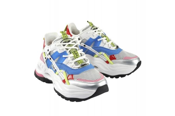 Γυναικεία Triplet Hollow Sneakers Buffalo BUF1636198-WHIBLUPIN