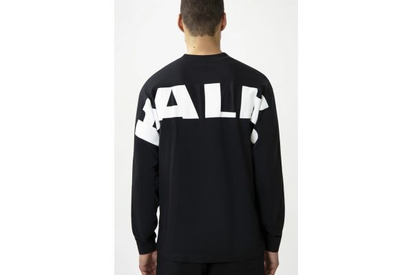 Men's Black Game Day Box Fit LS T-shirt BALR. B1111 1058-BLACK
