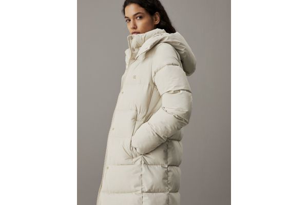 Γυναικείο Monologo Puffer Μπουφάν Μπεζ Calvin Klein J20J224104-PD7