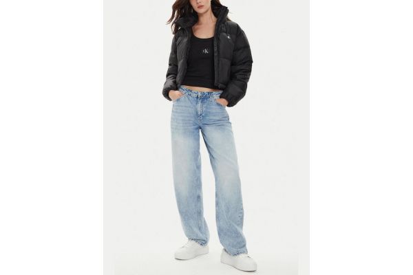Γυναικείο Cropped Puffer Μπουφάν Μαύρο Calvin Klein J20J223577-BEH