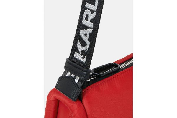 Women's Red Puffy Baguette Shoulder Bag Karl Lagerfeld Jeans 246J3018-J390 RED