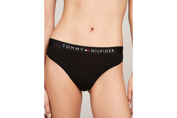 Γυναικείο Στριγκ Μαύρο Tommy Hilfiger UW0UW04146-BDS