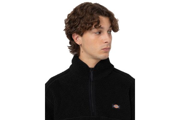 Men's Black Mount Hope Quarter Zip Fleece Dickies DK0A4YEF-BLK1
