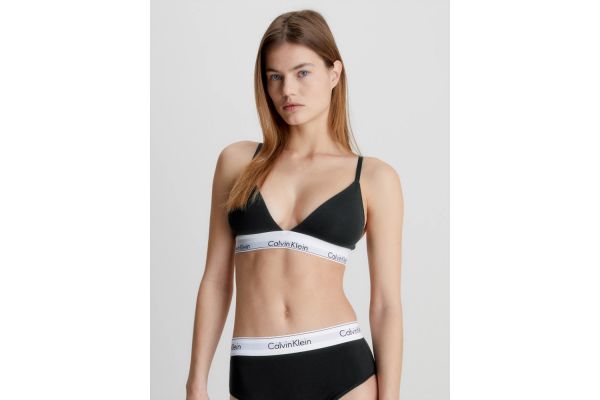 Women's Black Light Lined Triangle Bra Calvin Klein 000QF5650E-001