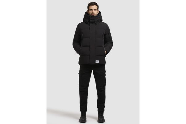 Men's Black Tato Jacket Khujo KJ2107JK243-BLACK