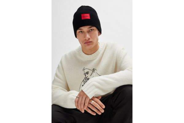 Unisex Xaff 6 Σκουφάκι Μαύρο Hugo 50496011-001