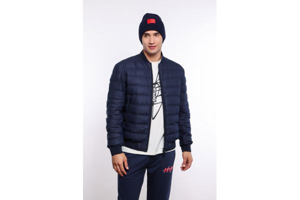 Unisex Navy Blue Xaff 6 Beanie Hugo 50496011-410