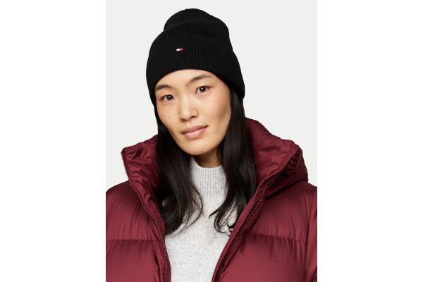 Γυναικείο Essential Flag Σκουφάκι Μαύρο Tommy Hilfiger AW0AW16637-BDS