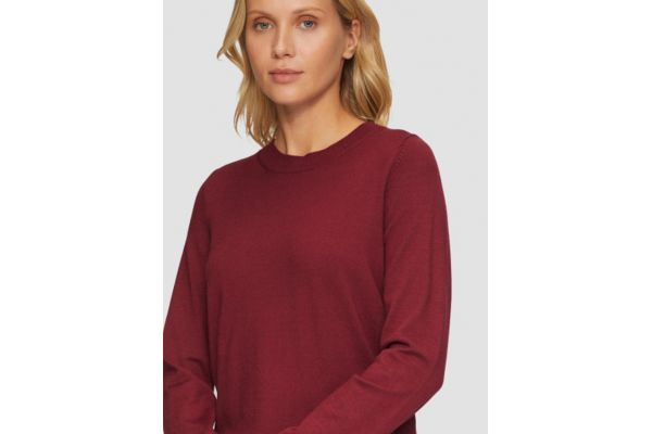 Women's Burgundy Knitted Sweater S.Oliver 2160441-3874