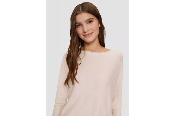 Women's Pink Knitted Sweater S.Oliver 2153084-4056