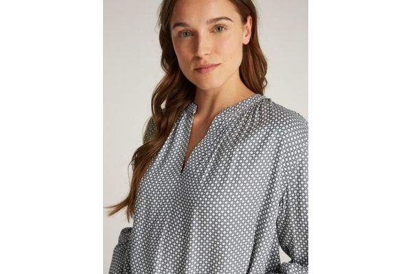 Women's Fluid Vis Prt Vneck Blouse Tommy Hilfiger WW0WW44999-03A