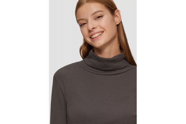 Women's Grey Turtleneck T-shirt S.Oliver 2150436-9666