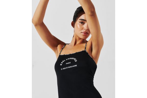 Γυναικείο Φόρεμα Μαύρο Karl Lagerfeld A1W46081-999 BLACK