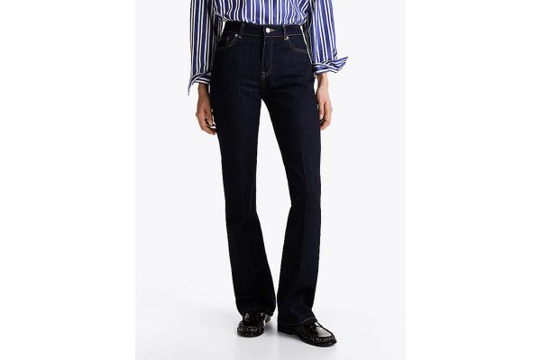 Women's Navy Blue Bootcut Rw Rinse Jeans Tommy Hilfiger WW0WW45305-1AP