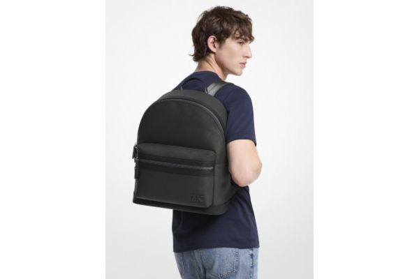 Men's Black Leather Edison Backpack Michael Kors 33S5TEDM2L-001