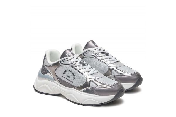 Women's Silver Leather Maison Karl Metalmix Karl Lagerfeld KL65638M-4SL SILVER