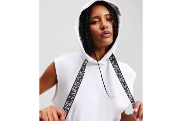 Γυναικείο Φούτερ Φόρεμα Λευκό Karl Lagerfeld Jeans A2W13033-100 WHITE