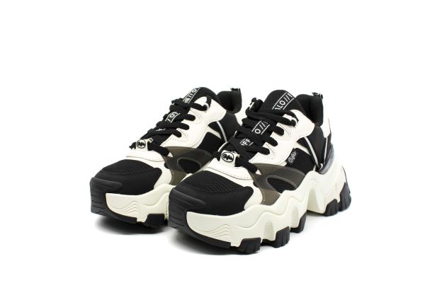 Women's Black Norion Sneakers Buffalo BUF1622380-BLACK WHITE