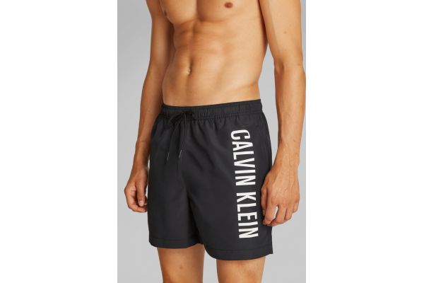Men's Black Medium Drawstring Swim Shorts Calvin Klein KM0KM01092-BEH
