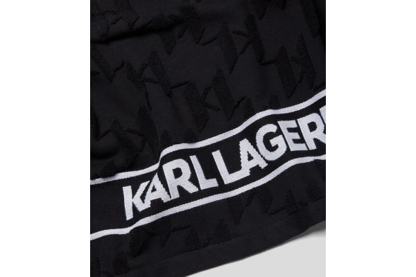 Unisex Black K/Essential Logo Towel Karl Lagerfeld A1W43001-999 BLACK