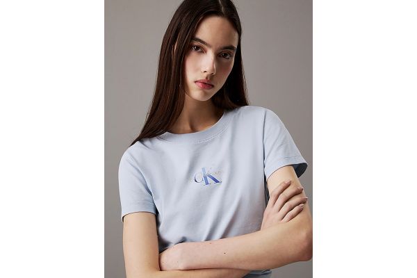 Γυναικείο Slim T-shirt Γαλάζιο Calvin Klein J20J225252-CUI