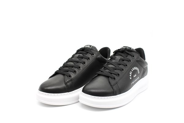 Ανδρικά Δερμάτινα Maison Sneakers Μαύρα Karl Lagerfeld KL52538K-000 BLACK
