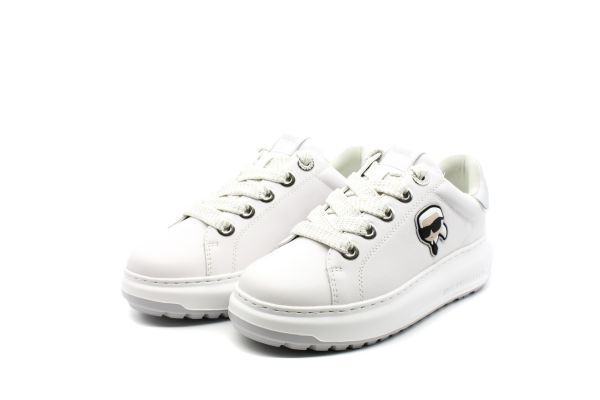 Γυναικεία Δερμάτινα Sneakers Λευκά Karl Lagerfeld KL67530-01S WHITE