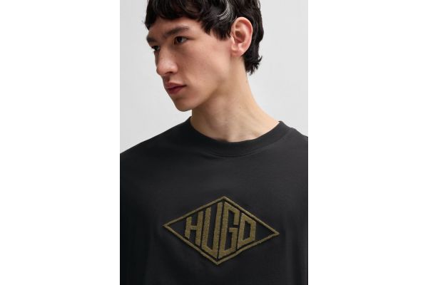 Ανδρικό Dalendi T-Shirt Μαύρο Hugo 50534934-001