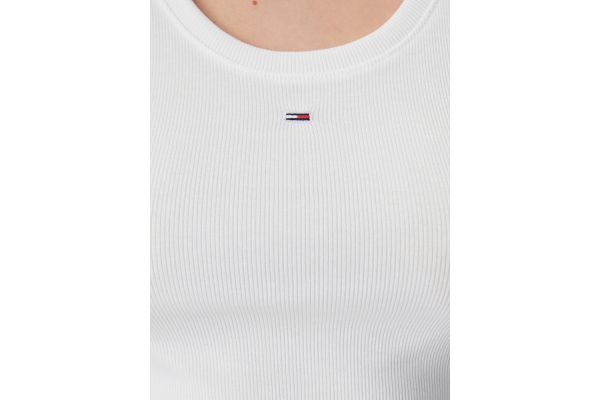 Women's White Tjw Essential Rib Tank Ext Tommy Jeans DW0DW20673-YBL