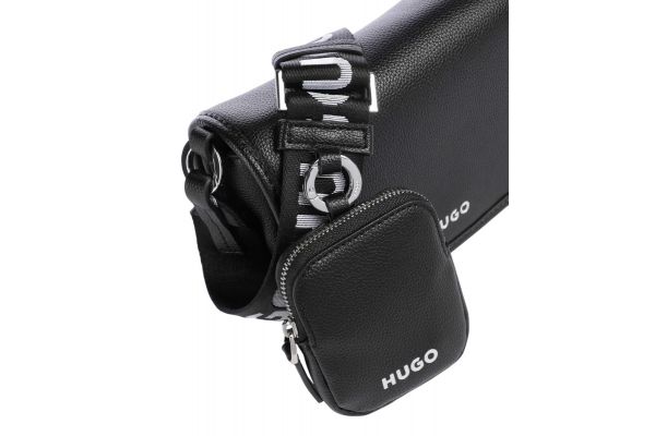 Women's Black Bel Crossbody Flap Bag Hugo 50541869-001