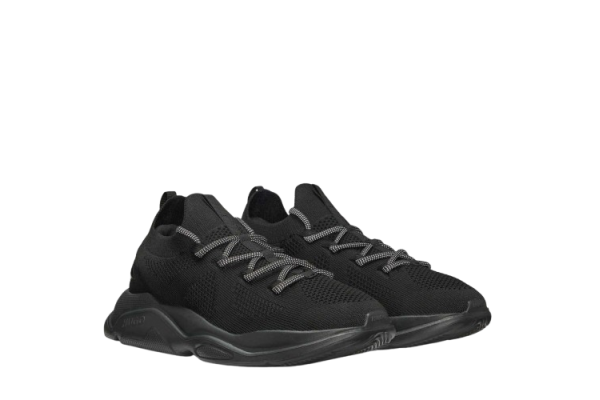 Men's Black Leon Runn kn Lace Up Sneakers Hugo 50541684-001