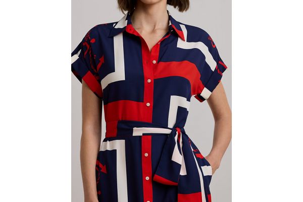 Γυναικείο Damyna Φόρεμα-Πουκαμίσα Μπλε Ralph Lauren 200962942001-400