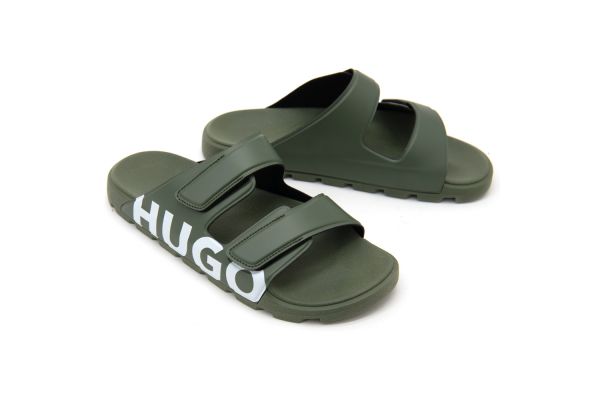 Men's Olive Green Evander Sang Ig Slip-ons Hugo 50542042-306