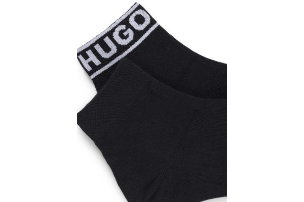 Women's Black 2P SH Logo CC Socks Hugo 50469291-001