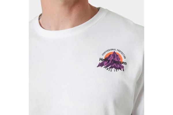 Ανδρικό Core Graphic T-shirt 2.0 Λευκό Helly Hansen 54599-002